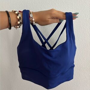 Lululemon Blue Strappy Bra